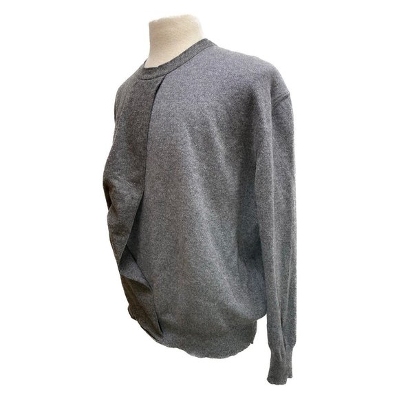 100% Auth Ermenegildo Zegna Couture Cashmere-Blend Layered Sweater Size L 52EU - Picture 1 of 10